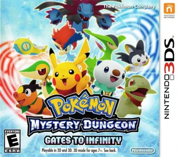 Pokemon Mystery Dungeon - Gates to Infinity (U) box cover front